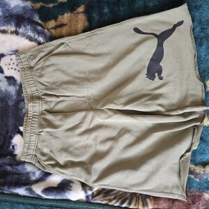 Puma Men's Olive Green Shorts